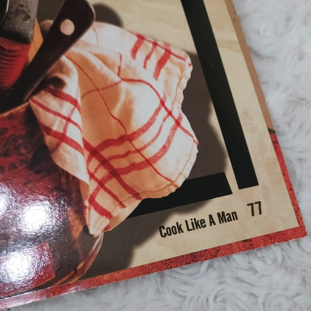 Marlboro Vintage 2004 Cook Like A Man Cookbook Grilling BBQ Cowboy Tobacciana